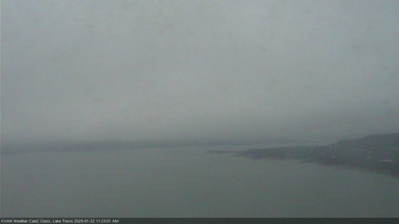 Lake Travis webcam, January 22, 2020 11:25 AM CT