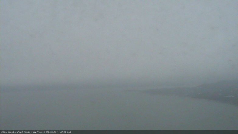 Lake Travis webcam, January 22, 2020 11:45 AM CT