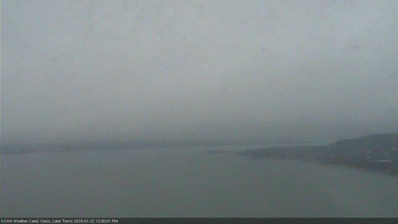 Lake Travis webcam, January 22, 2020 12:00 PM CT