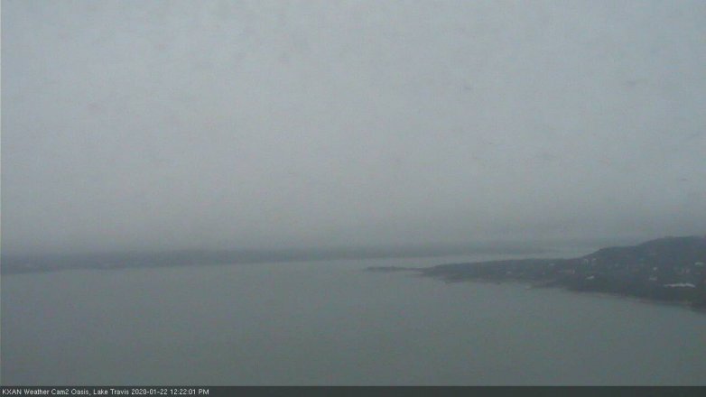 Lake Travis webcam, January 22, 2020 12:25 PM CT