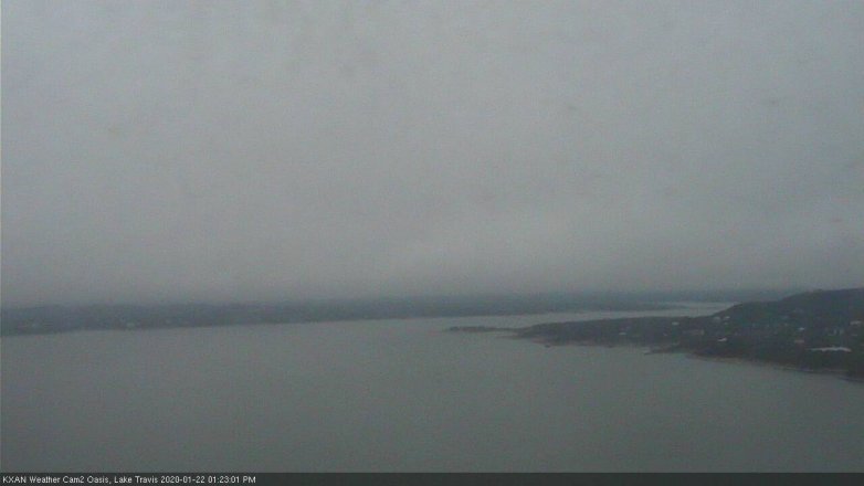 Lake Travis webcam, January 22, 2020 1:25 PM CT
