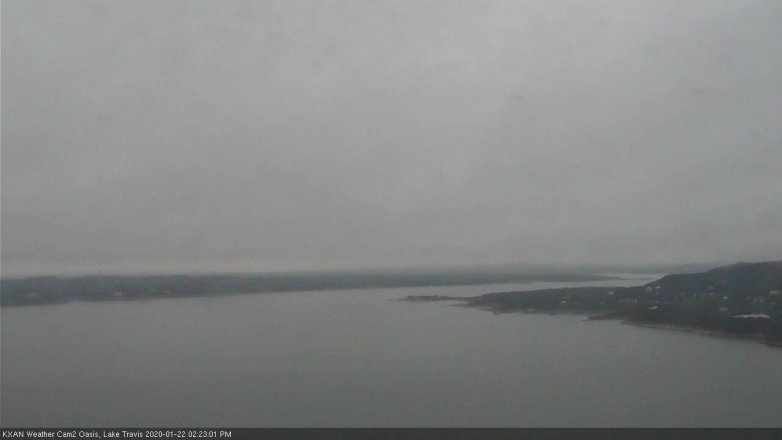 Lake Travis webcam, January 22, 2020 2:25 PM CT