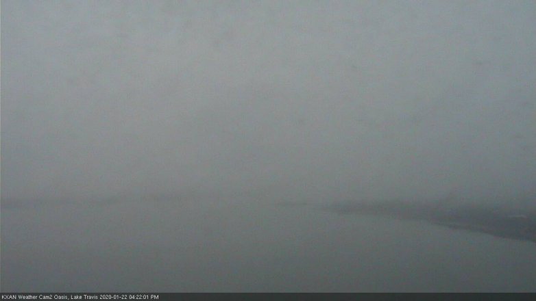 Lake Travis webcam, January 22, 2020 4:25 PM CT