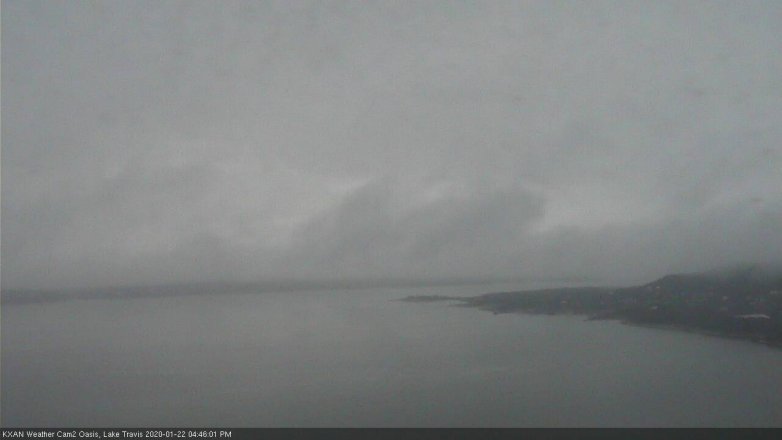 Lake Travis webcam, January 22, 2020 4:45 PM CT