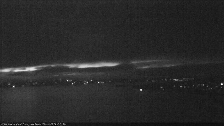 Lake Travis webcam, January 22, 2020 6:45 PM CT