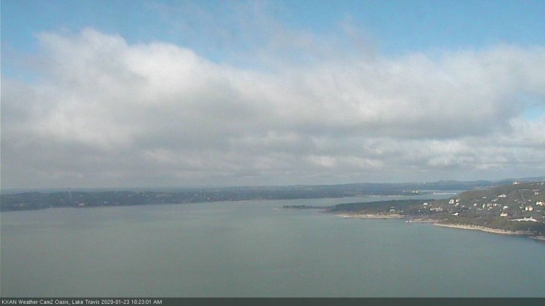 Lake Travis webcam, January 23, 2020 10:25 AM CT