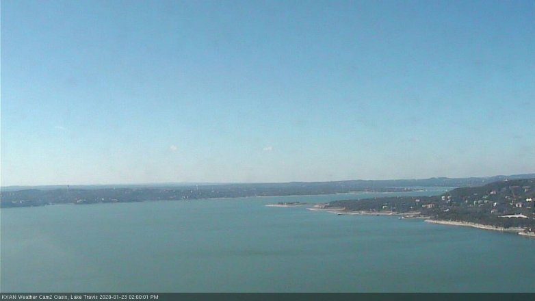 Lake Travis webcam, January 23, 2020 2:00 PM CT