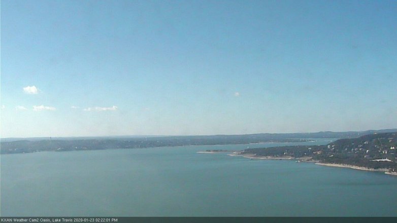 Lake Travis webcam, January 23, 2020 2:25 PM CT