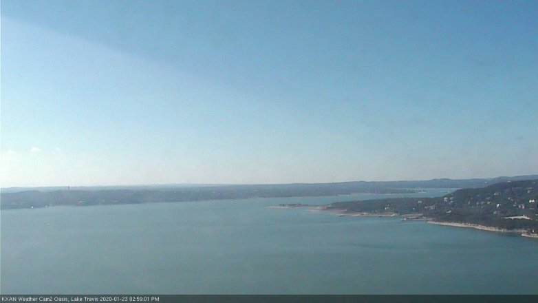 Lake Travis webcam, January 23, 2020 3:00 PM CT