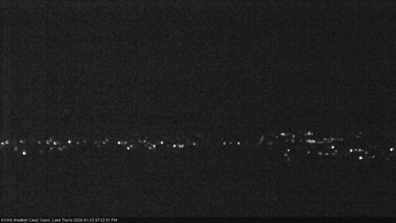 Lake Travis webcam, January 23, 2020 7:25 PM CT