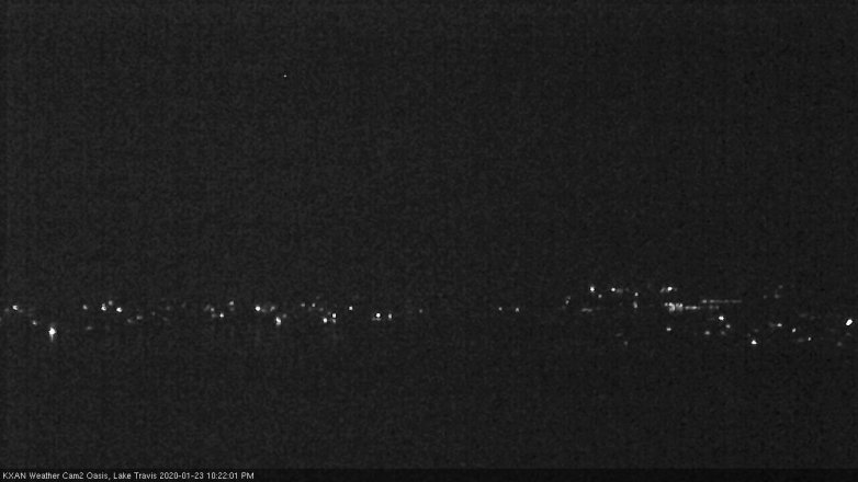 Lake Travis webcam, January 23, 2020 10:25 PM CT