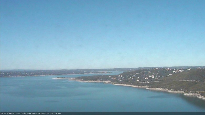 Lake Travis webcam, January 24, 2020 10:25 AM CT
