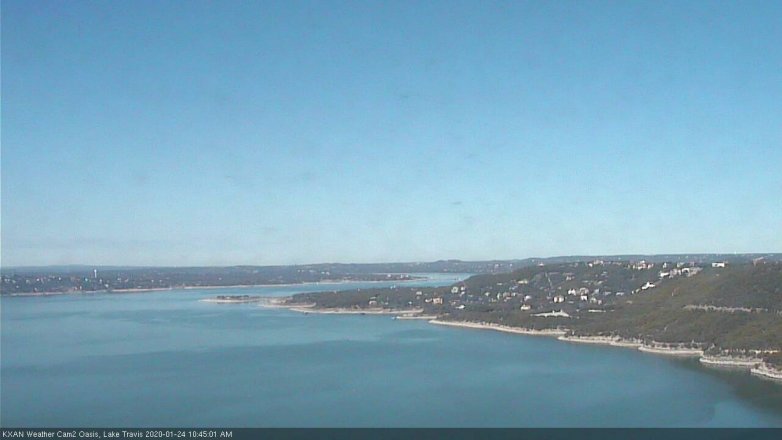 Lake Travis webcam, January 24, 2020 10:45 AM CT