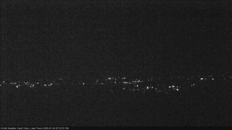 Lake Travis webcam, January 24, 2020 7:25 PM CT