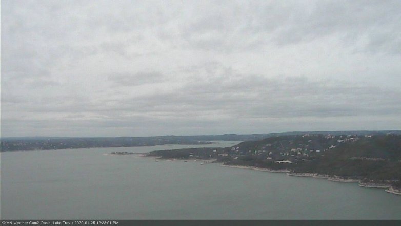 Lake Travis webcam, January 25, 2020 12:25 PM CT