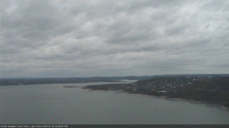Lake Travis webcam, January 25, 2020 2:00 PM CT