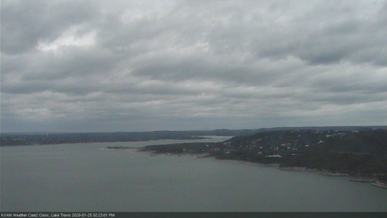 Lake Travis webcam, January 25, 2020 2:25 PM CT