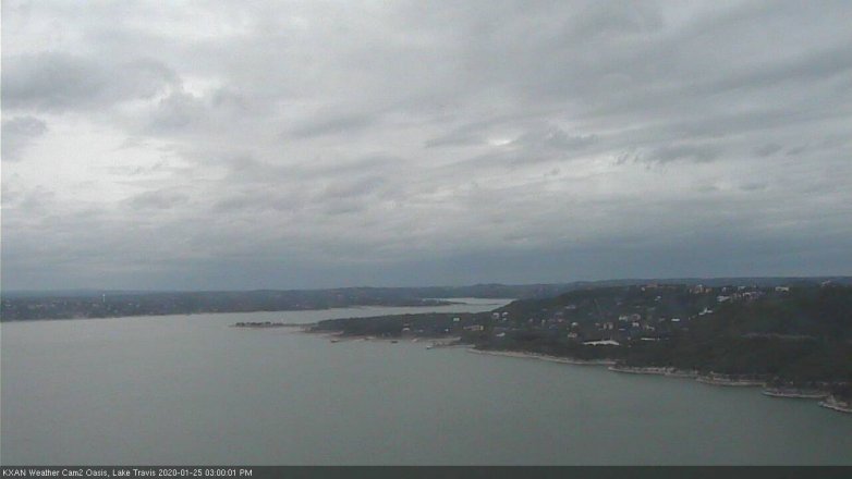 Lake Travis webcam, January 25, 2020 3:00 PM CT