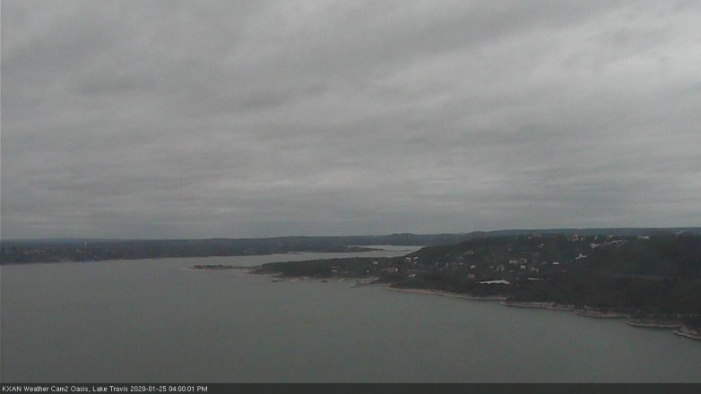 Lake Travis webcam, January 25, 2020 4:00 PM CT