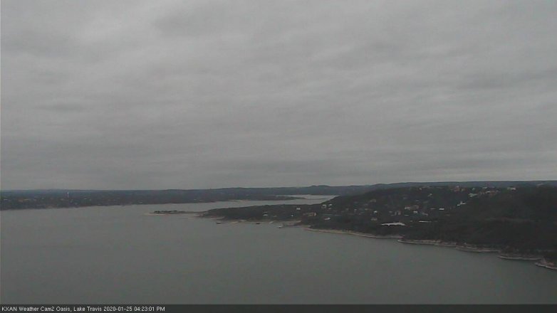 Lake Travis webcam, January 25, 2020 4:25 PM CT