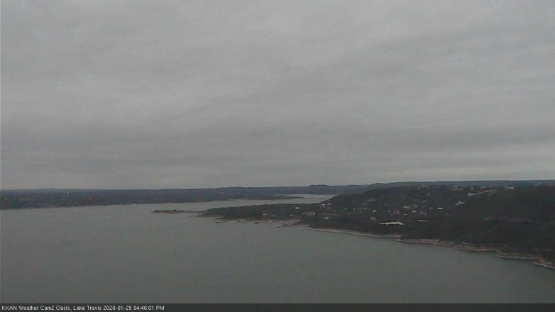 Lake Travis webcam, January 25, 2020 4:45 PM CT