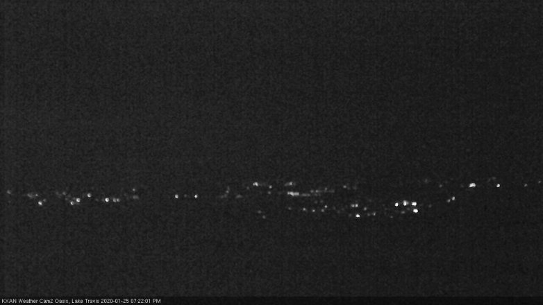 Lake Travis webcam, January 25, 2020 7:25 PM CT
