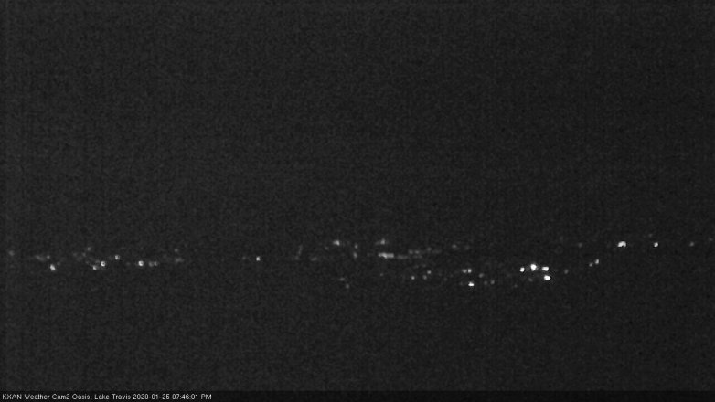 Lake Travis webcam, January 25, 2020 7:45 PM CT