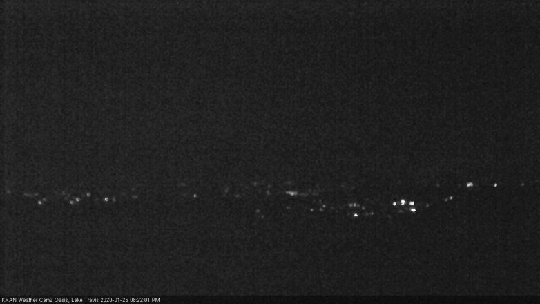 Lake Travis webcam, January 25, 2020 8:25 PM CT
