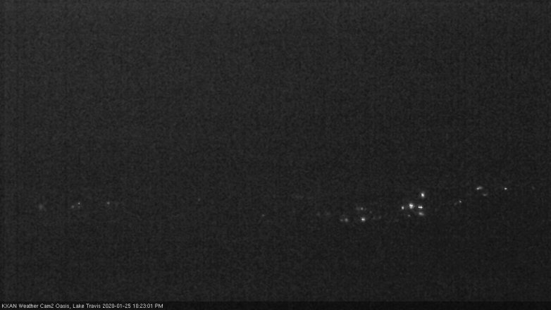 Lake Travis webcam, January 25, 2020 10:25 PM CT