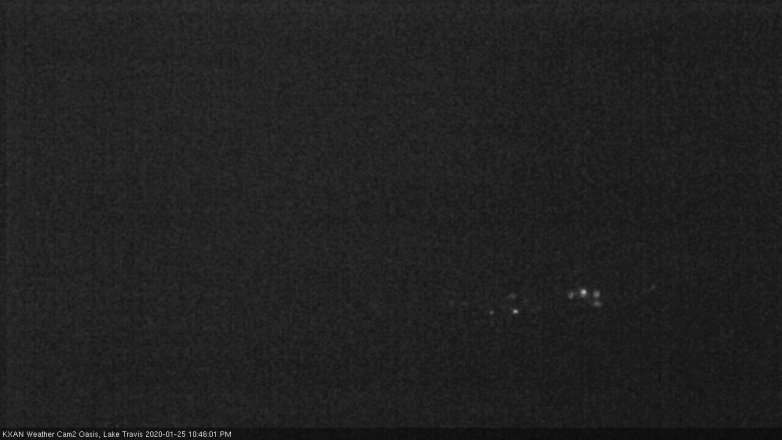 Lake Travis webcam, January 25, 2020 10:45 PM CT