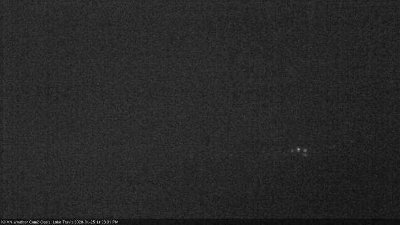 Lake Travis webcam, January 25, 2020 11:25 PM CT