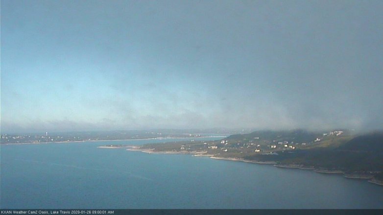 Lake Travis webcam, January 26, 2020 9:00 AM CT