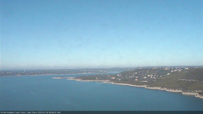 Lake Travis webcam, January 26, 2020 9:45 AM CT
