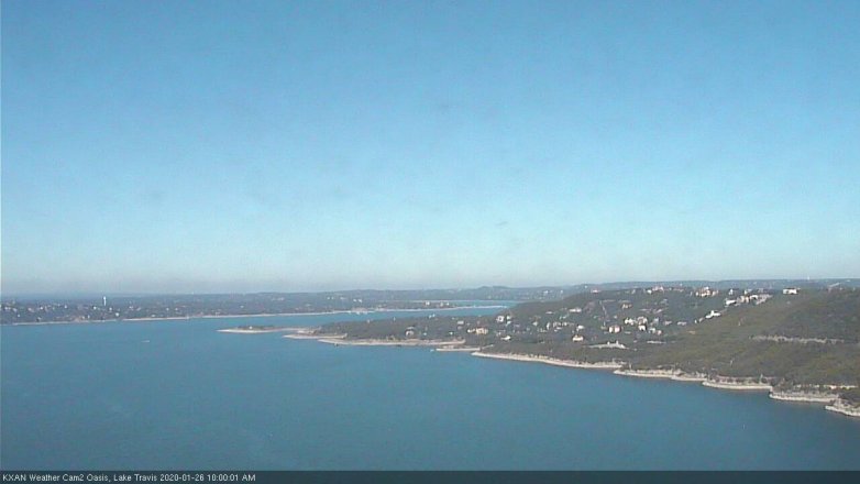 Lake Travis webcam, January 26, 2020 10:00 AM CT