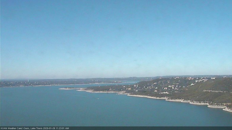 Lake Travis webcam, January 26, 2020 11:25 AM CT