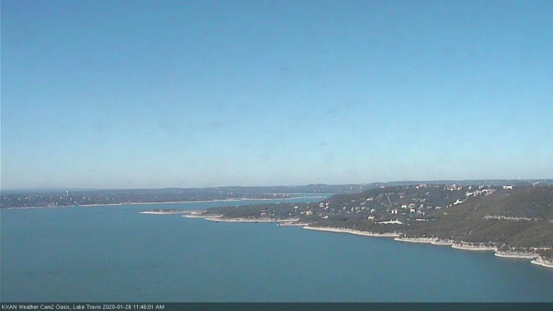 Lake Travis webcam, January 26, 2020 11:45 AM CT