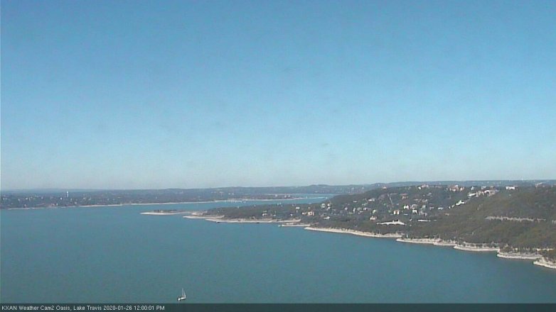 Lake Travis webcam, January 26, 2020 12:00 PM CT