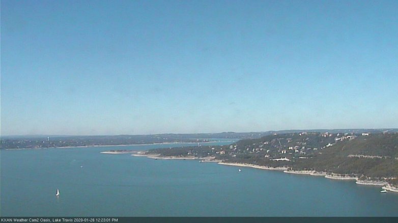 Lake Travis webcam, January 26, 2020 12:25 PM CT