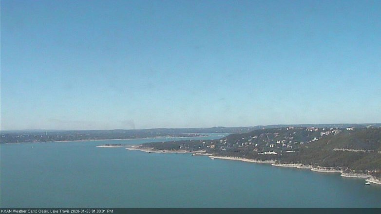 Lake Travis webcam, January 26, 2020 1:00 PM CT