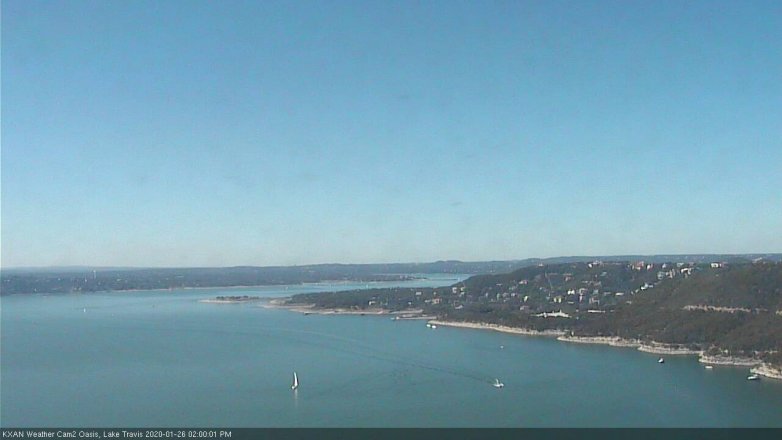 Lake Travis webcam, January 26, 2020 2:00 PM CT