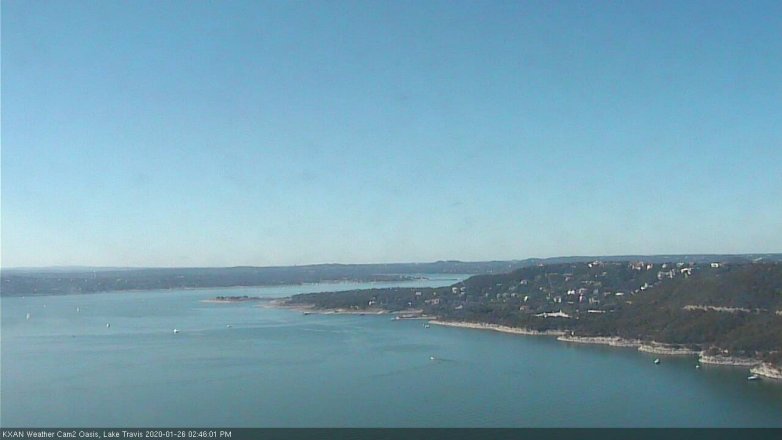 Lake Travis webcam, January 26, 2020 2:45 PM CT