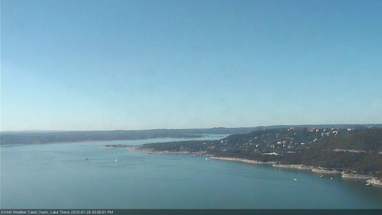 Lake Travis webcam, January 26, 2020 3:00 PM CT