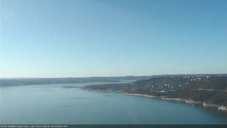 Lake Travis webcam, January 26, 2020 3:45 PM CT