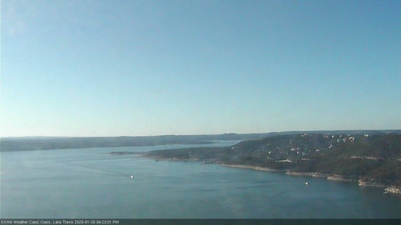 Lake Travis webcam, January 26, 2020 4:25 PM CT