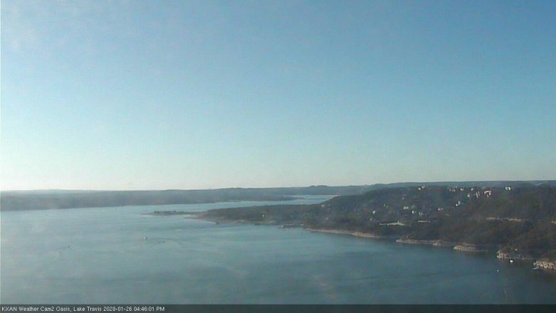 Lake Travis webcam, January 26, 2020 4:45 PM CT