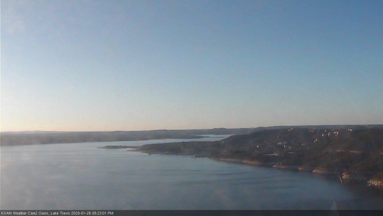 Lake Travis webcam, January 26, 2020 5:25 PM CT