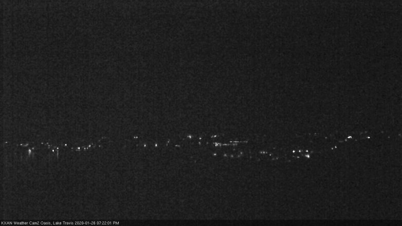 Lake Travis webcam, January 26, 2020 7:25 PM CT
