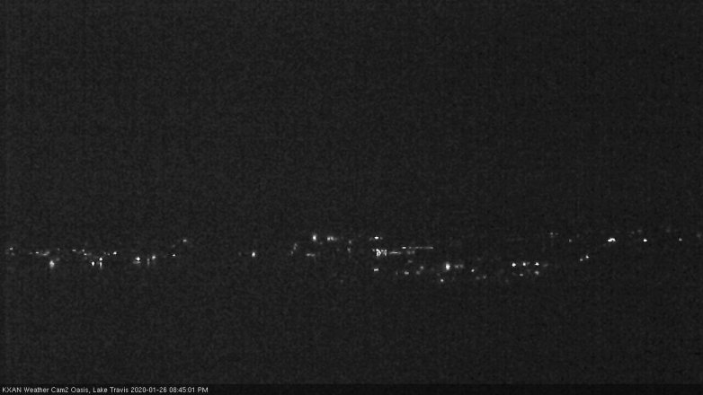 Lake Travis webcam, January 26, 2020 8:45 PM CT