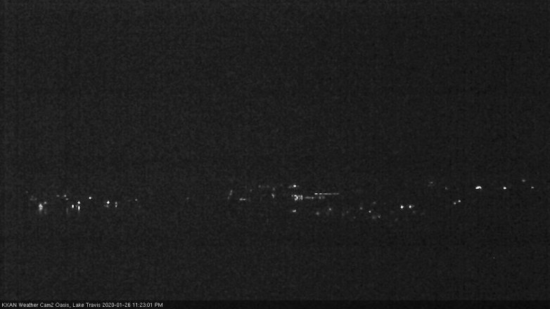 Lake Travis webcam, January 26, 2020 11:25 PM CT