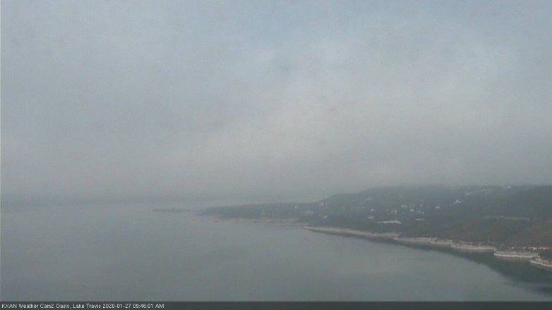 Lake Travis webcam, January 27, 2020 9:45 AM CT